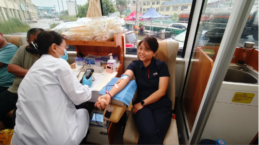 东明县三春集镇开展无偿献血活动