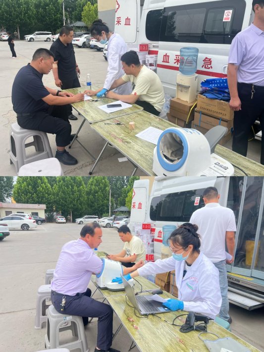 菏泽市牡丹区高庄镇中心卫生院开展无偿献血活动 用热血传递温暖大爱