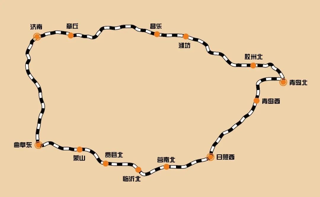 这趟环线高铁 绕山东一圈6小时 从济南回到济南！